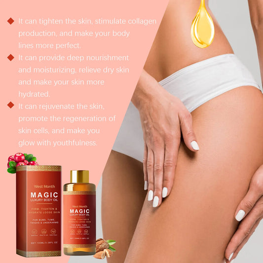 Magic Luxury Massage Oil – Skin Tightening, for Buttocks, Chest, Thighs 100ml