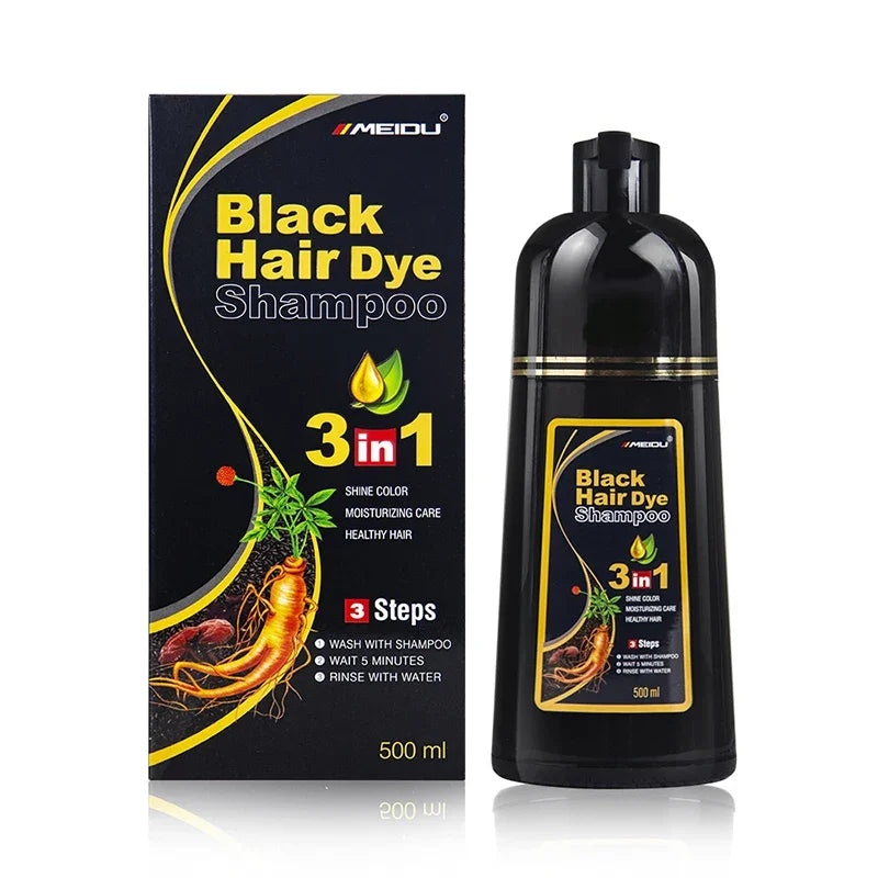 3-in-1 Natural Herbal Hair Dye Shampoo 500ml