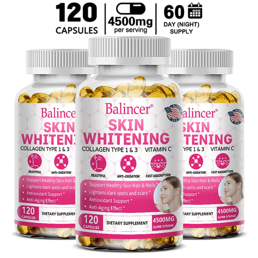 Skin Whitening Collagen & Vitamin C Capsules – for Men & Women