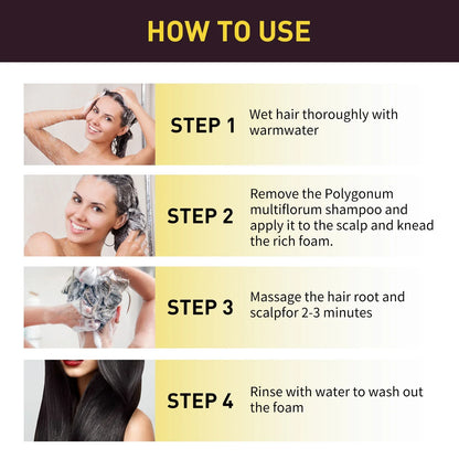 3-in-1 Natural Herbal Hair Dye Shampoo 100ml