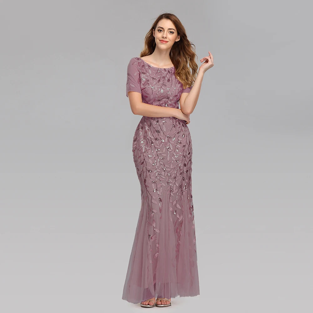 Shimmer Evening Party Dress