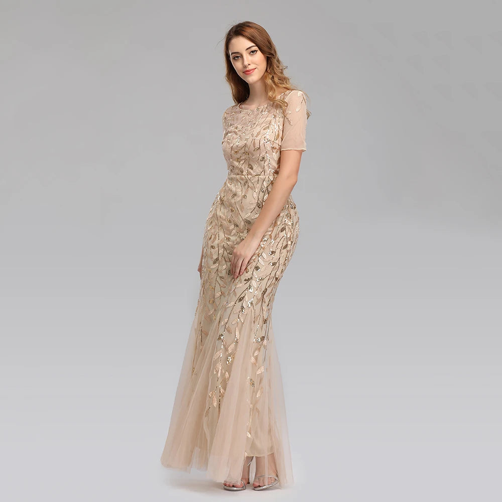 Shimmer Evening Party Dress