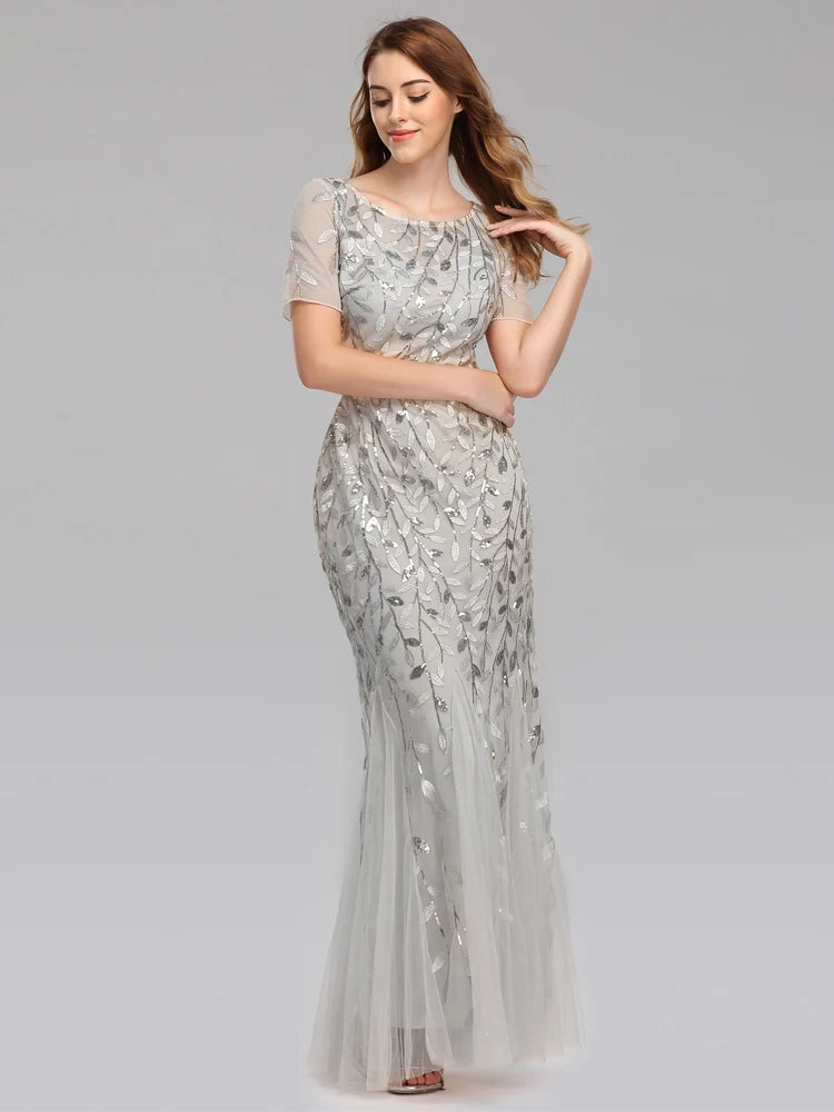 Shimmer Evening Party Dress