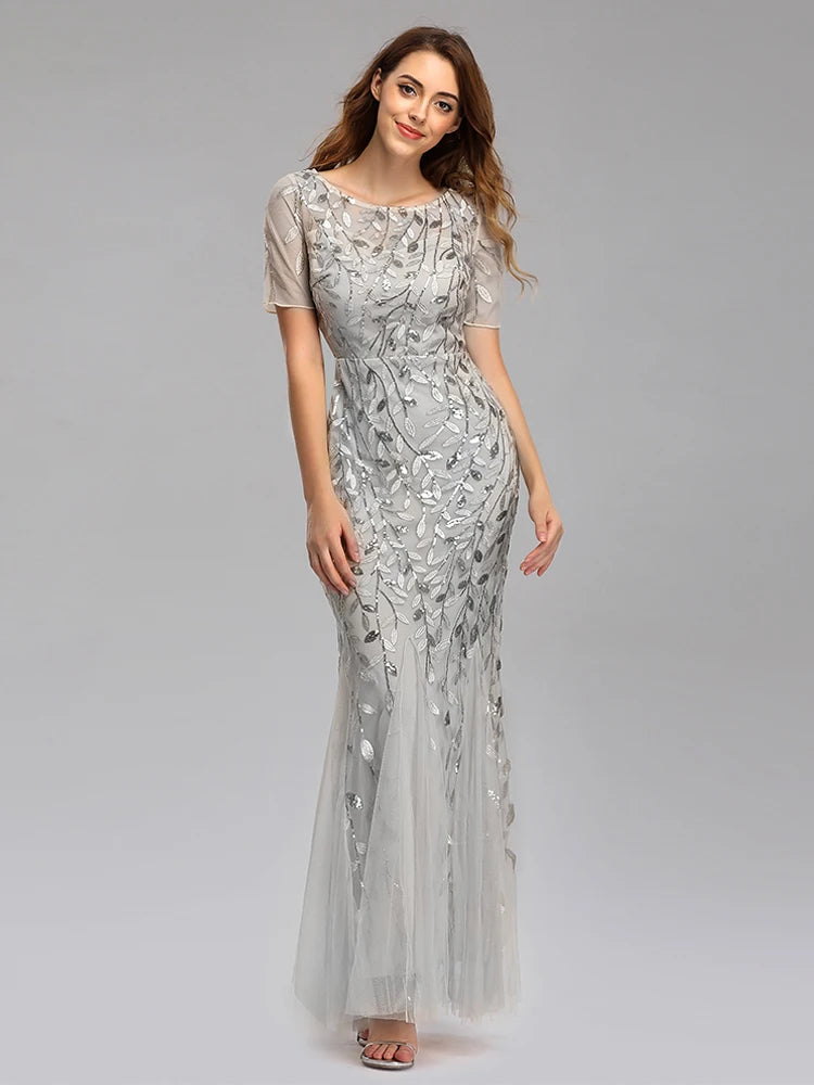 Shimmer Evening Party Dress