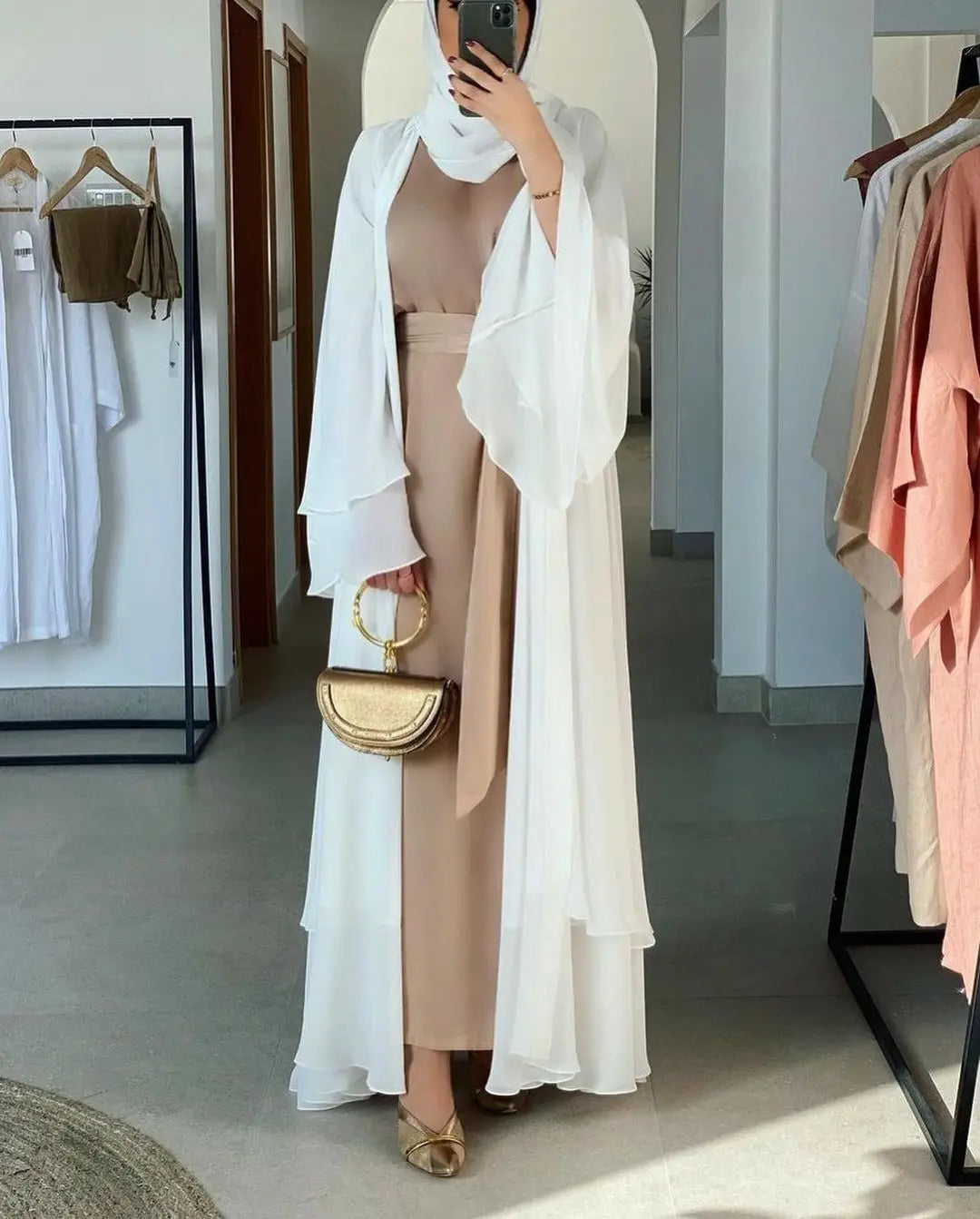 Dubai Fashion Muslim Abaya with Belt