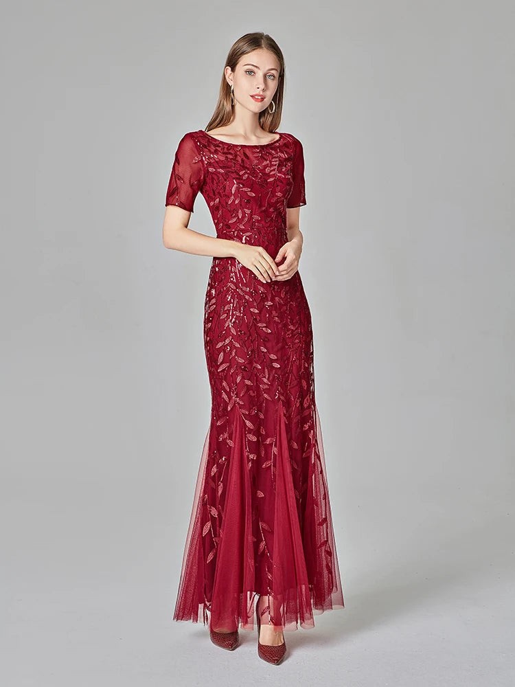 Shimmer Evening Party Dress