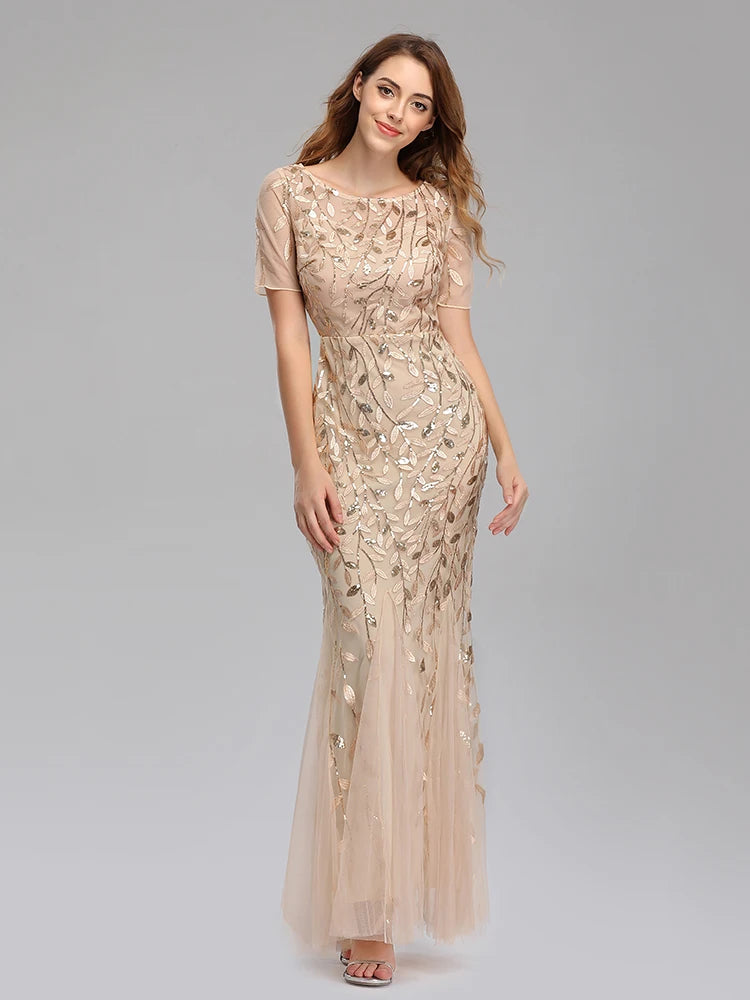 Shimmer Evening Party Dress