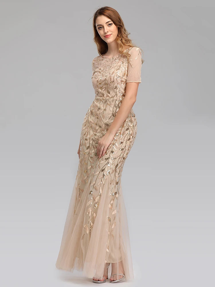 Shimmer Evening Party Dress