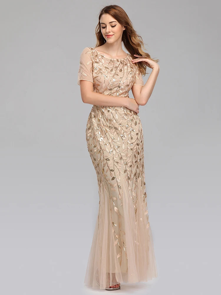 Shimmer Evening Party Dress