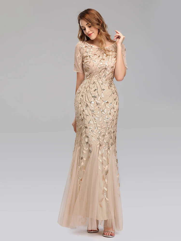 Shimmer Evening Party Dress