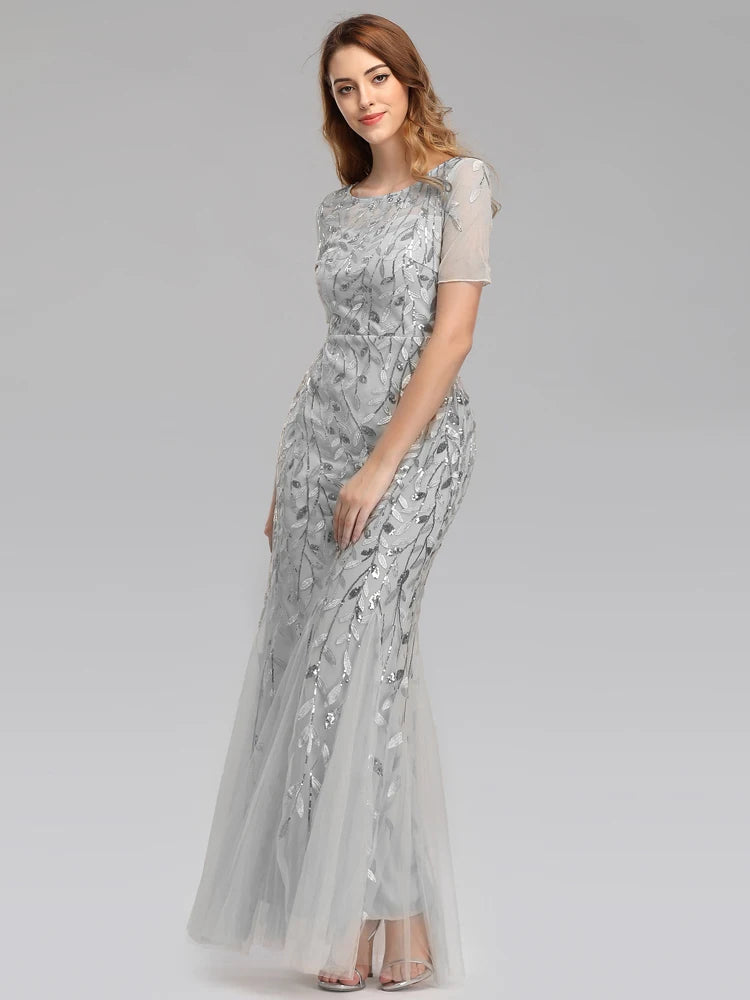 Shimmer Evening Party Dress