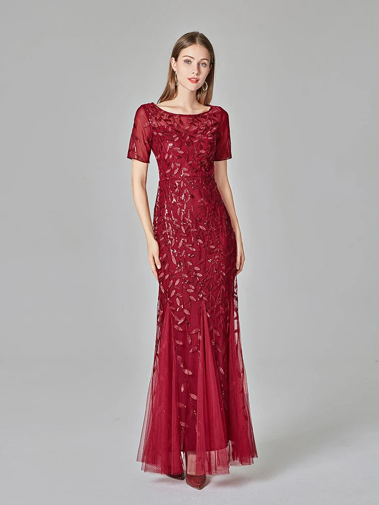 Shimmer Evening Party Dress