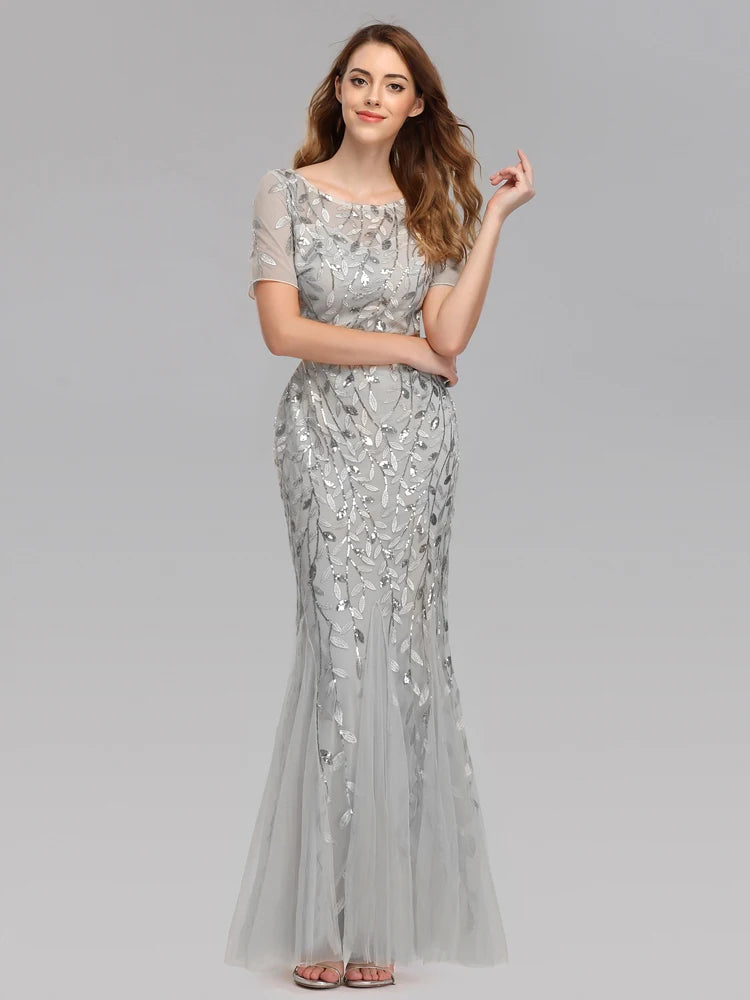 Shimmer Evening Party Dress