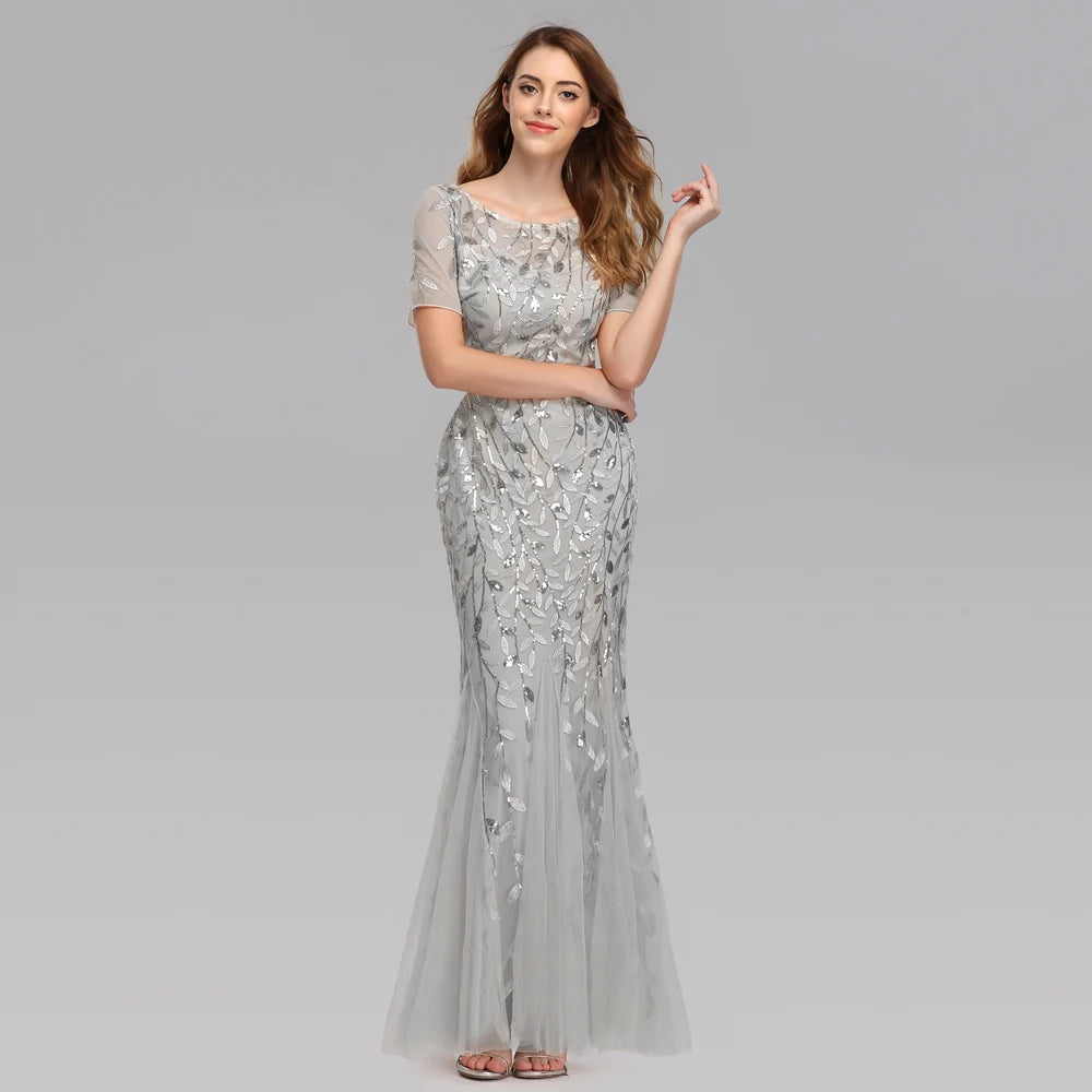 Shimmer Evening Party Dress