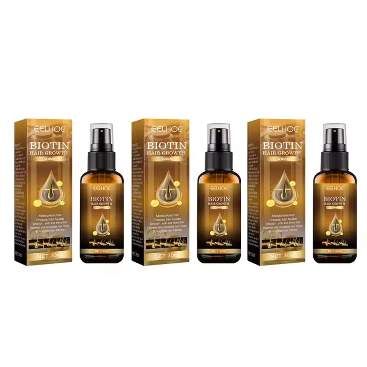 Biotin Hair Growth – Anti Hair Loss Serum for Men & Women