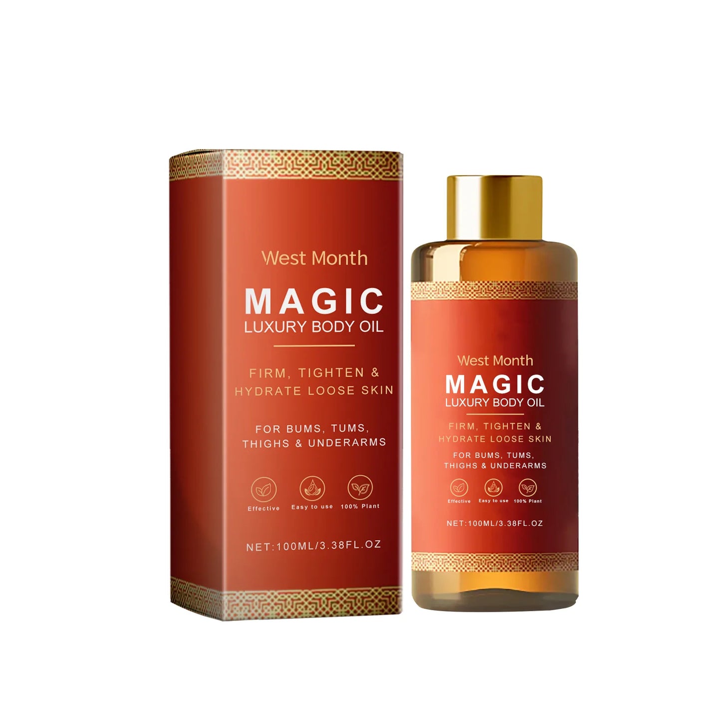 Magic Luxury Massage Oil – Skin Tightening, for Buttocks, Chest, Thighs 100ml