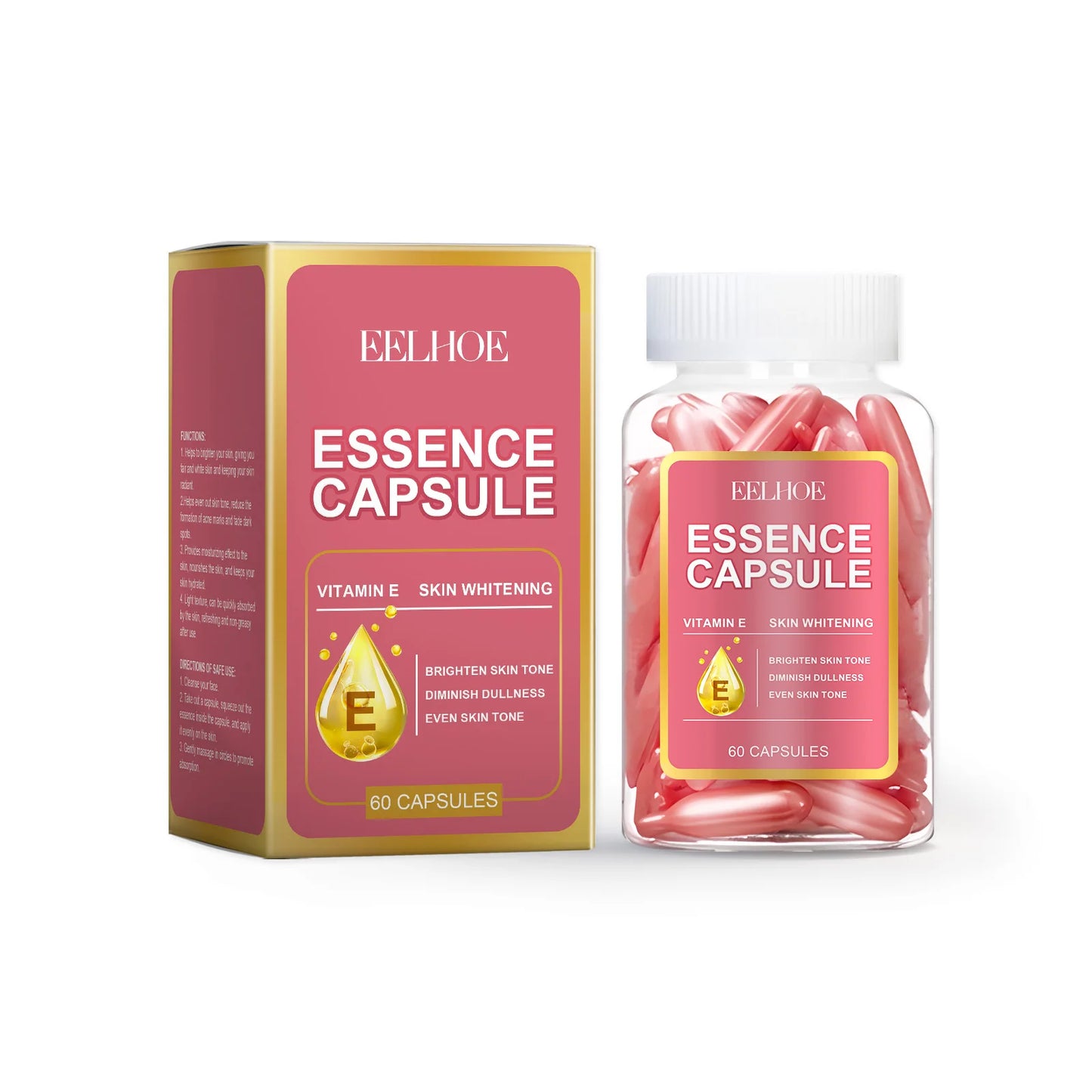 Skin Whitening Essence Capsule Serum 60pcs