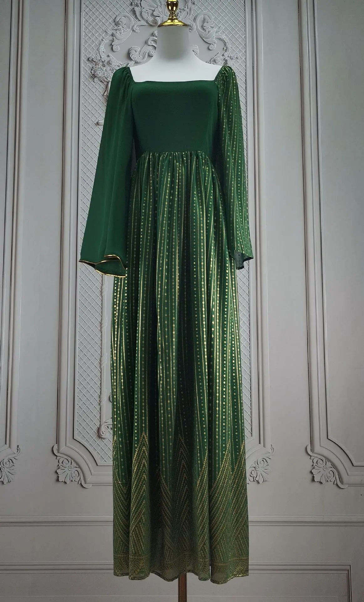 Elegant Dubai Maxi Dress for Evening Parties