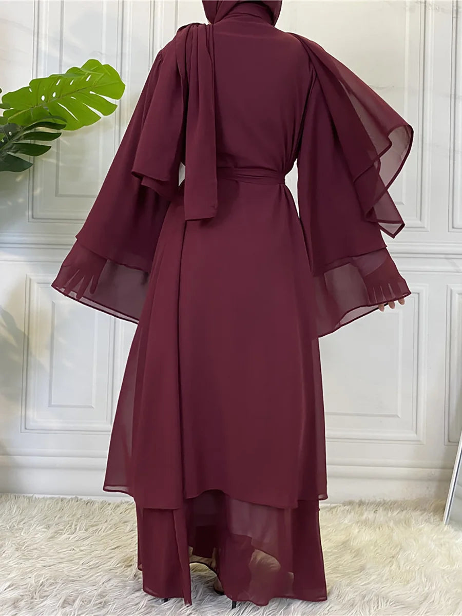 Dubai Fashion Muslim Abaya with Belt