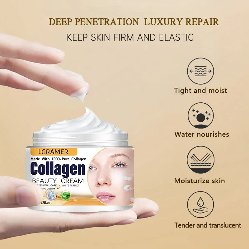 Korean Collagen Beauty Cream – Anti-Aging, Anti-Wrinkle Eye & Face Moisturizer