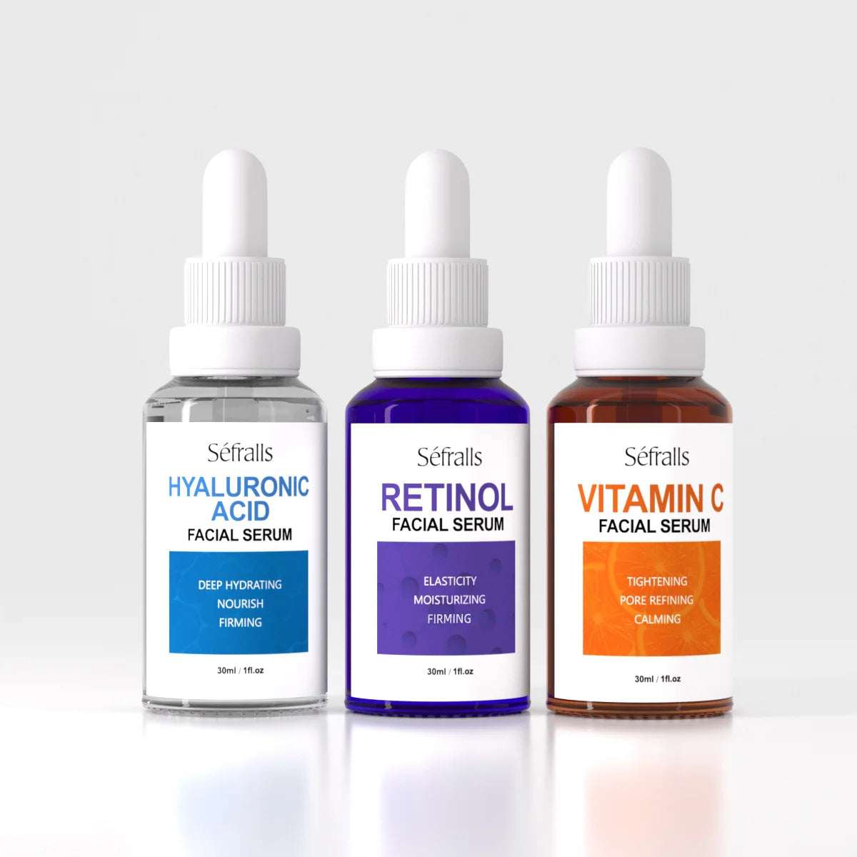 Sefralls Hyaluronic Acid VC Essence Set of 3 x 30ml Skin Serums