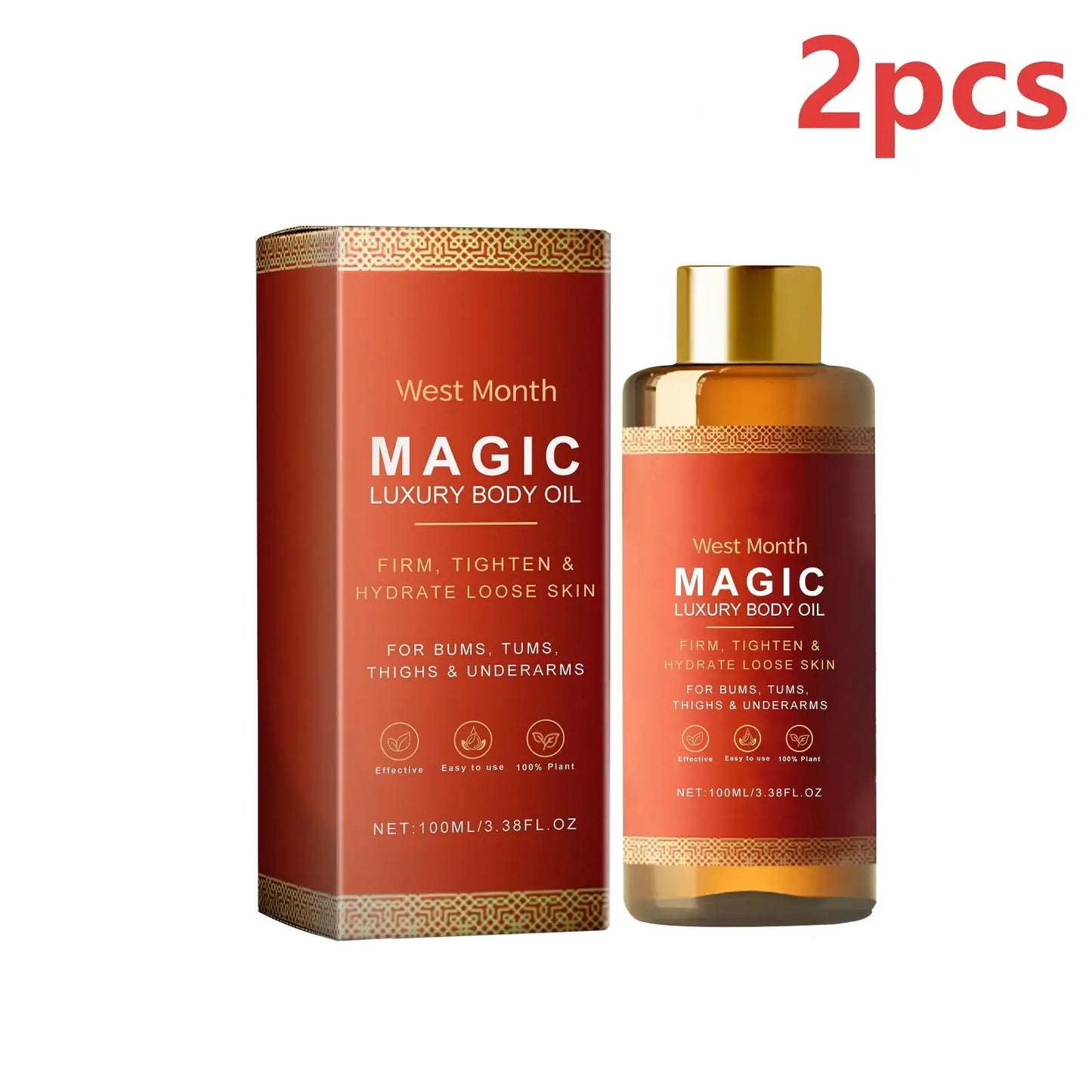 Magic Luxury Massage Oil – Skin Tightening, for Buttocks, Chest, Thighs 100ml