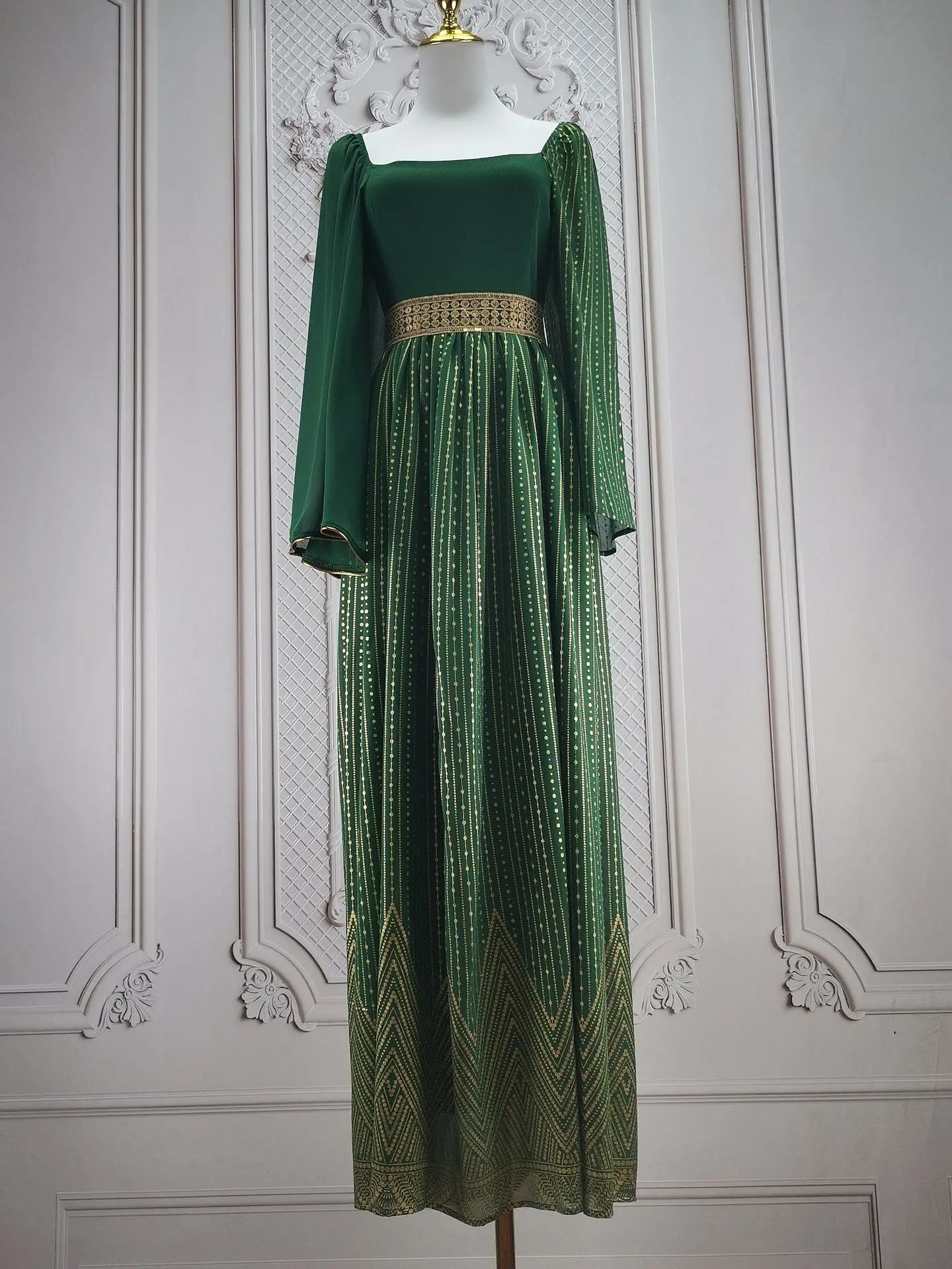 Elegant Dubai Maxi Dress for Evening Parties