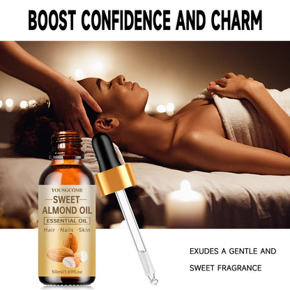 Pure Sweet Almond Oil 100% Natural for Men & Women