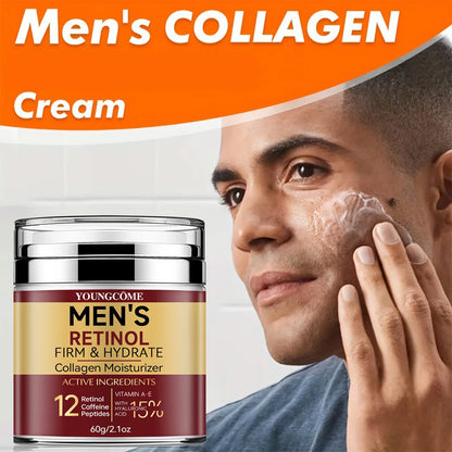 Men’s Retinol & Collagen Face Cream – Anti-Wrinkle, Hydration & Brightening Skin