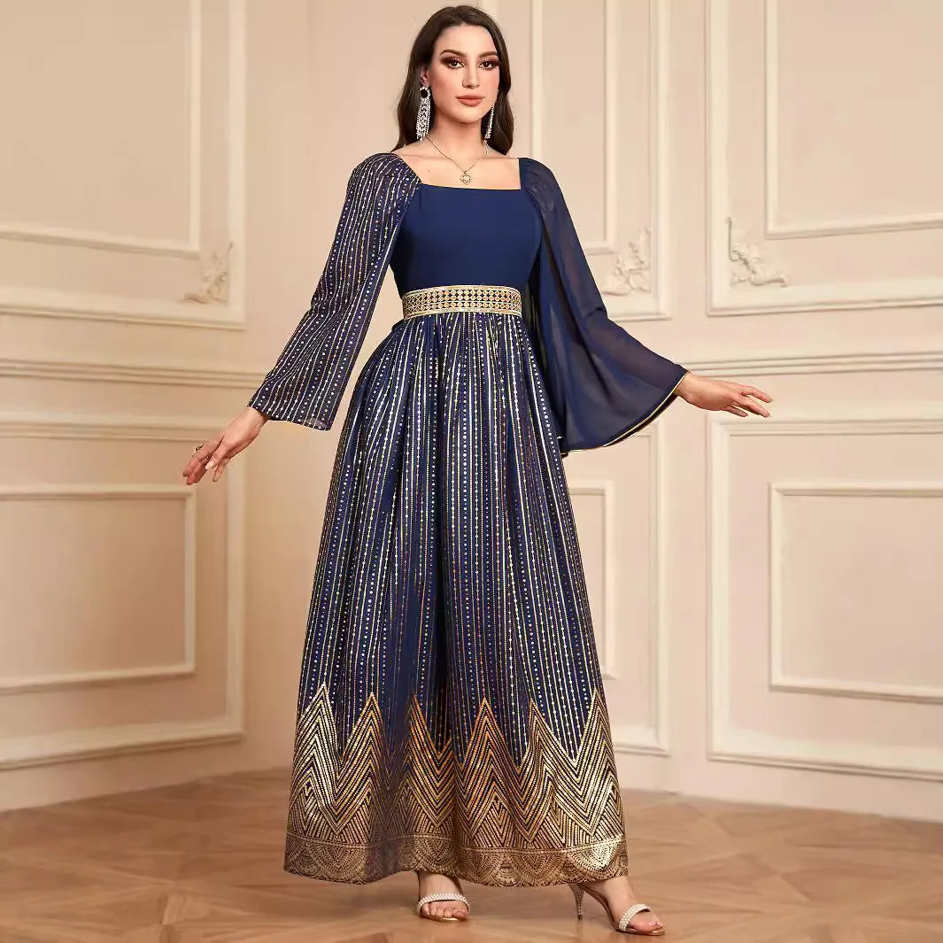 Elegant Dubai Maxi Dress for Evening Parties