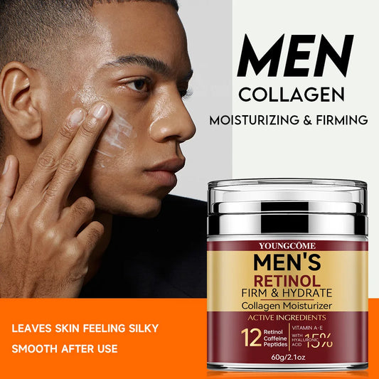 Men’s Retinol & Collagen Face Cream – Anti-Wrinkle, Hydration & Brightening Skin