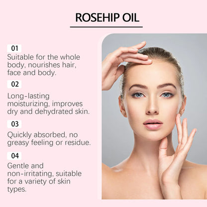 Organic Rosehip Oil for Skin & Hair 60ml
