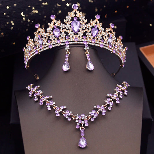 Princess Crown Bridal Jewelry Set