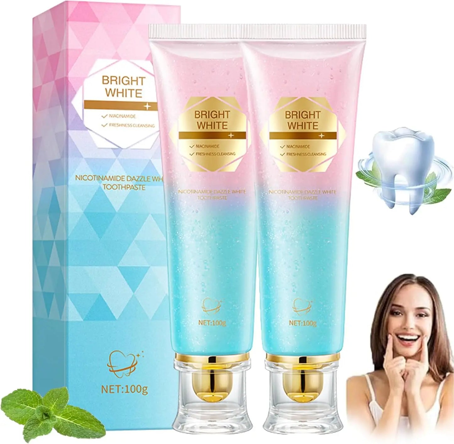 Niacinamide Whitening Toothpaste – Removes Stains, Whitens & Protects Teeth