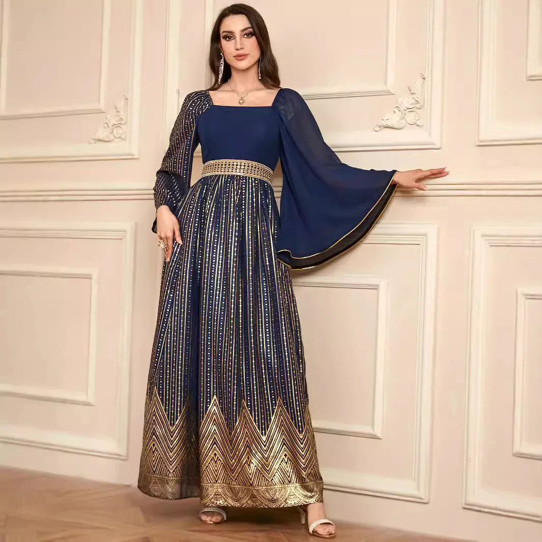 Elegant Dubai Maxi Dress for Evening Parties