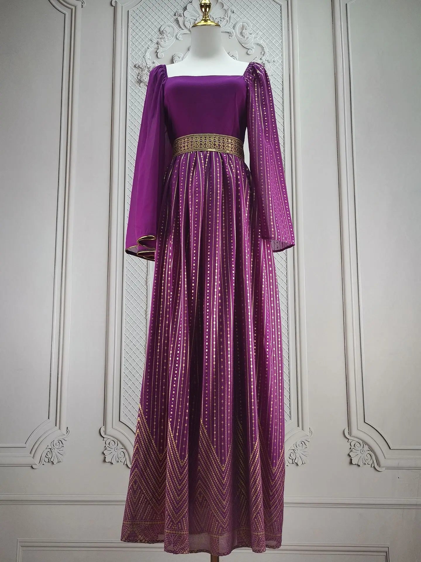 Elegant Dubai Maxi Dress for Evening Parties