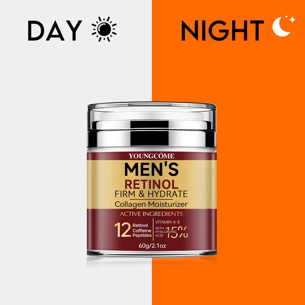 Men’s Retinol & Collagen Face Cream – Anti-Wrinkle, Hydration & Brightening Skin
